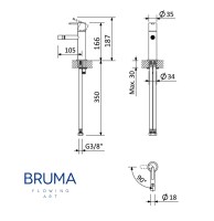 MEDIDAS MONOMANDO BIDE X-ALPHA BRUMA